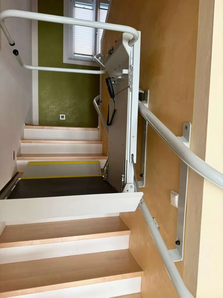 Platform Lift stairlift installation in Pearland, TX — Pearland — vertical platform lift for a wheelchair-using veteran, HISA-funded — photo 2